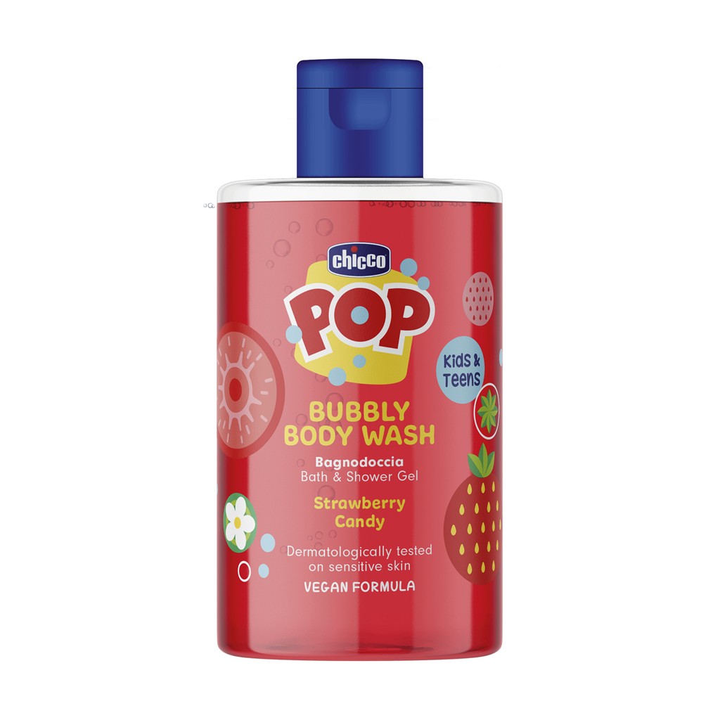 CHICCO Gel sprchový Pop Strawberry candy 300ml